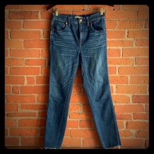 Madewell high rise skinny skinny jeans